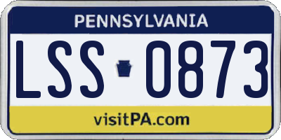 PA license plate LSS0873