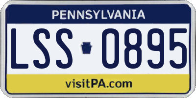 PA license plate LSS0895