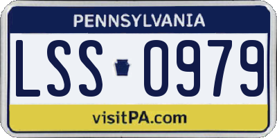 PA license plate LSS0979
