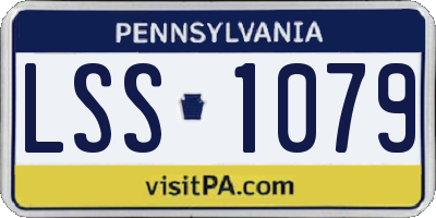 PA license plate LSS1079