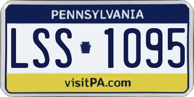 PA license plate LSS1095