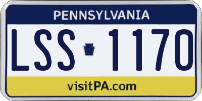 PA license plate LSS1170