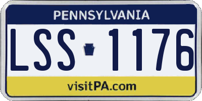 PA license plate LSS1176