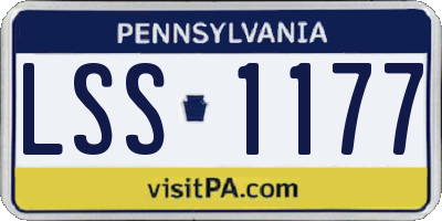 PA license plate LSS1177