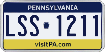 PA license plate LSS1211