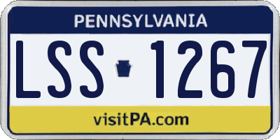 PA license plate LSS1267