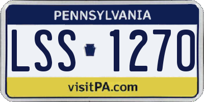 PA license plate LSS1270