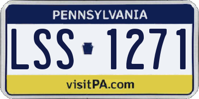 PA license plate LSS1271