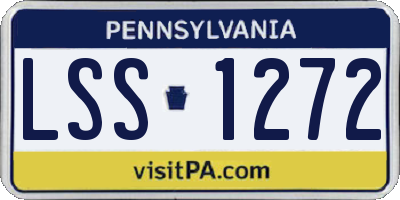 PA license plate LSS1272