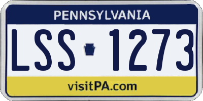 PA license plate LSS1273