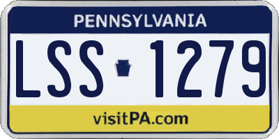 PA license plate LSS1279