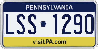 PA license plate LSS1290