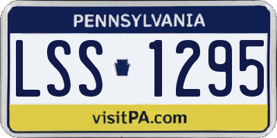 PA license plate LSS1295
