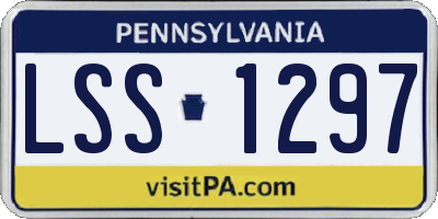 PA license plate LSS1297