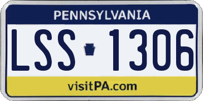 PA license plate LSS1306
