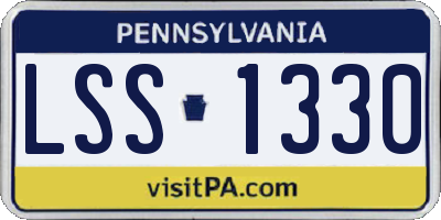 PA license plate LSS1330