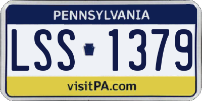 PA license plate LSS1379