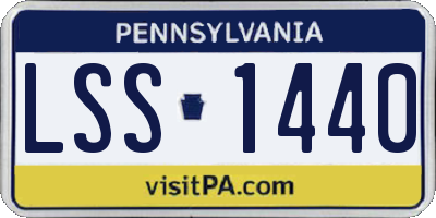 PA license plate LSS1440