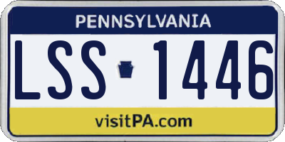 PA license plate LSS1446