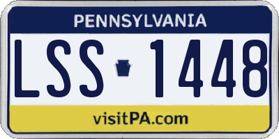 PA license plate LSS1448