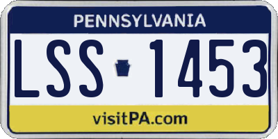 PA license plate LSS1453