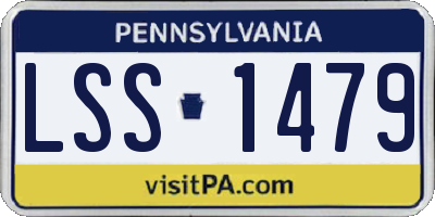 PA license plate LSS1479