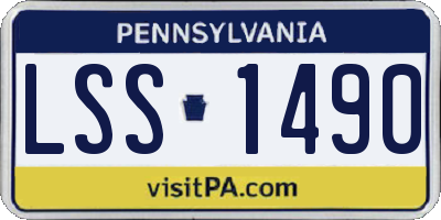 PA license plate LSS1490
