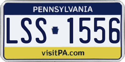 PA license plate LSS1556