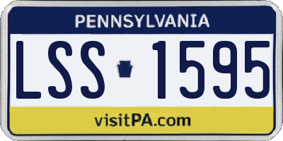 PA license plate LSS1595
