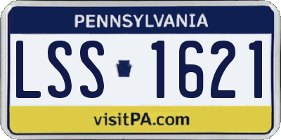 PA license plate LSS1621