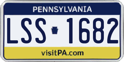 PA license plate LSS1682