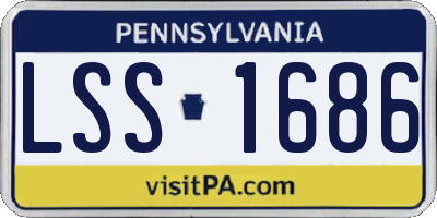 PA license plate LSS1686