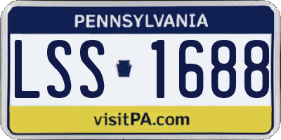 PA license plate LSS1688