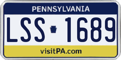 PA license plate LSS1689