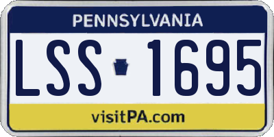 PA license plate LSS1695