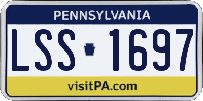 PA license plate LSS1697