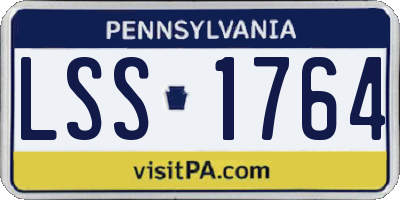 PA license plate LSS1764