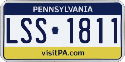 PA license plate LSS1811