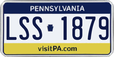 PA license plate LSS1879