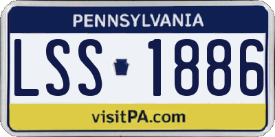 PA license plate LSS1886