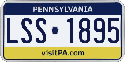 PA license plate LSS1895