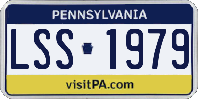 PA license plate LSS1979