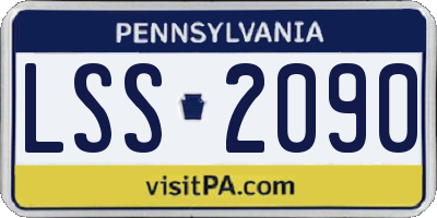 PA license plate LSS2090