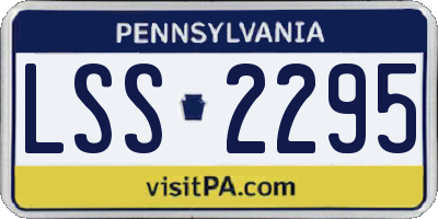 PA license plate LSS2295