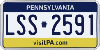 PA license plate LSS2591