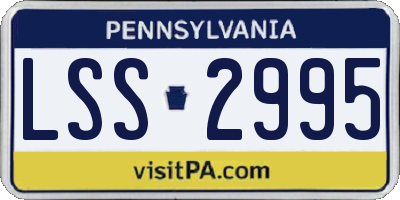 PA license plate LSS2995