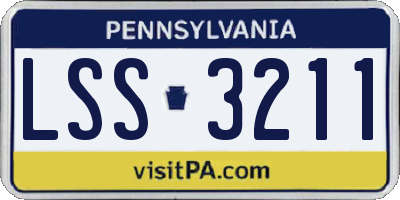 PA license plate LSS3211