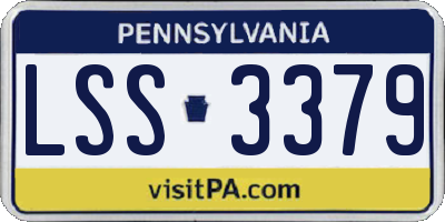 PA license plate LSS3379