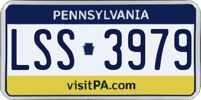 PA license plate LSS3979