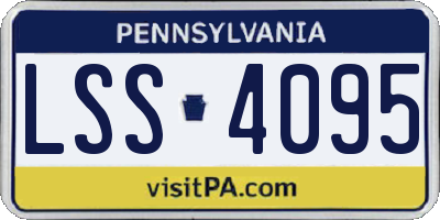 PA license plate LSS4095